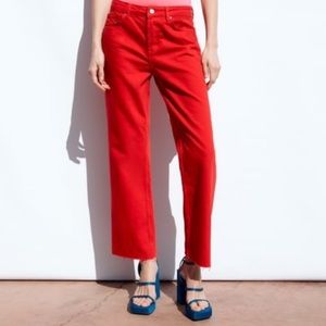 Zara Red Women's Jeans